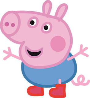 Peppa y George Pig: Free Printable Papers.