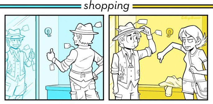 16 Funny Pictures Of The Startling Differences Between Single And Married Life - Shopping