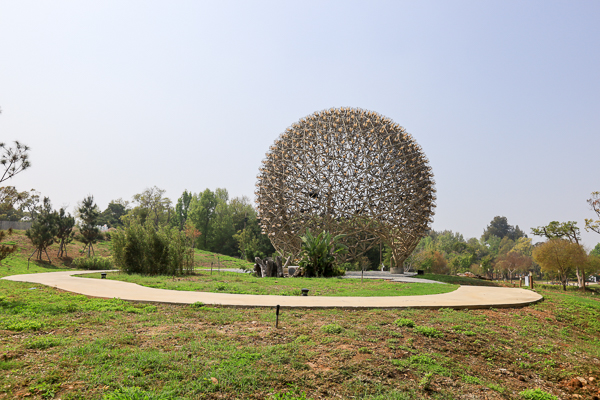 台中后里森林公園重新開放，聆聽花開的聲音機械花、四口之家好好拍