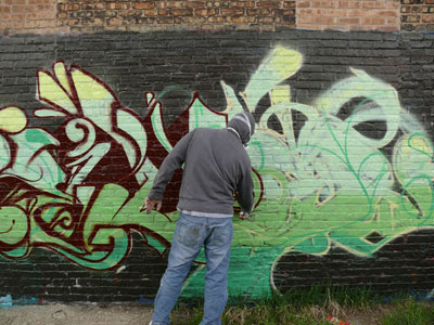 How To Make Green Graffiti Alphabet