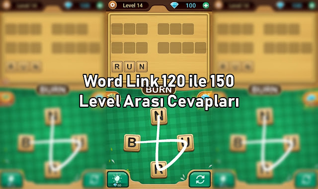 Word Link 120 ile 150 Level Arası Cevaplar