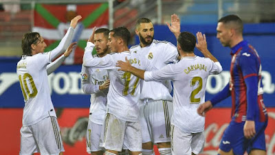 REAL MADRID MENANG ATAS EIBAR 3-0