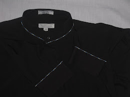 Beaded Men's Dress Shirt Collar & Cuffs