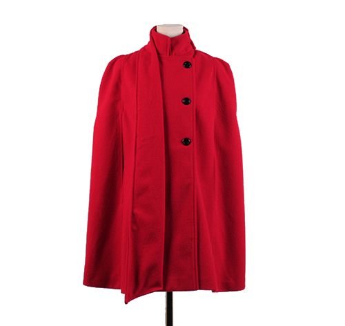 Short Red Cape Coat