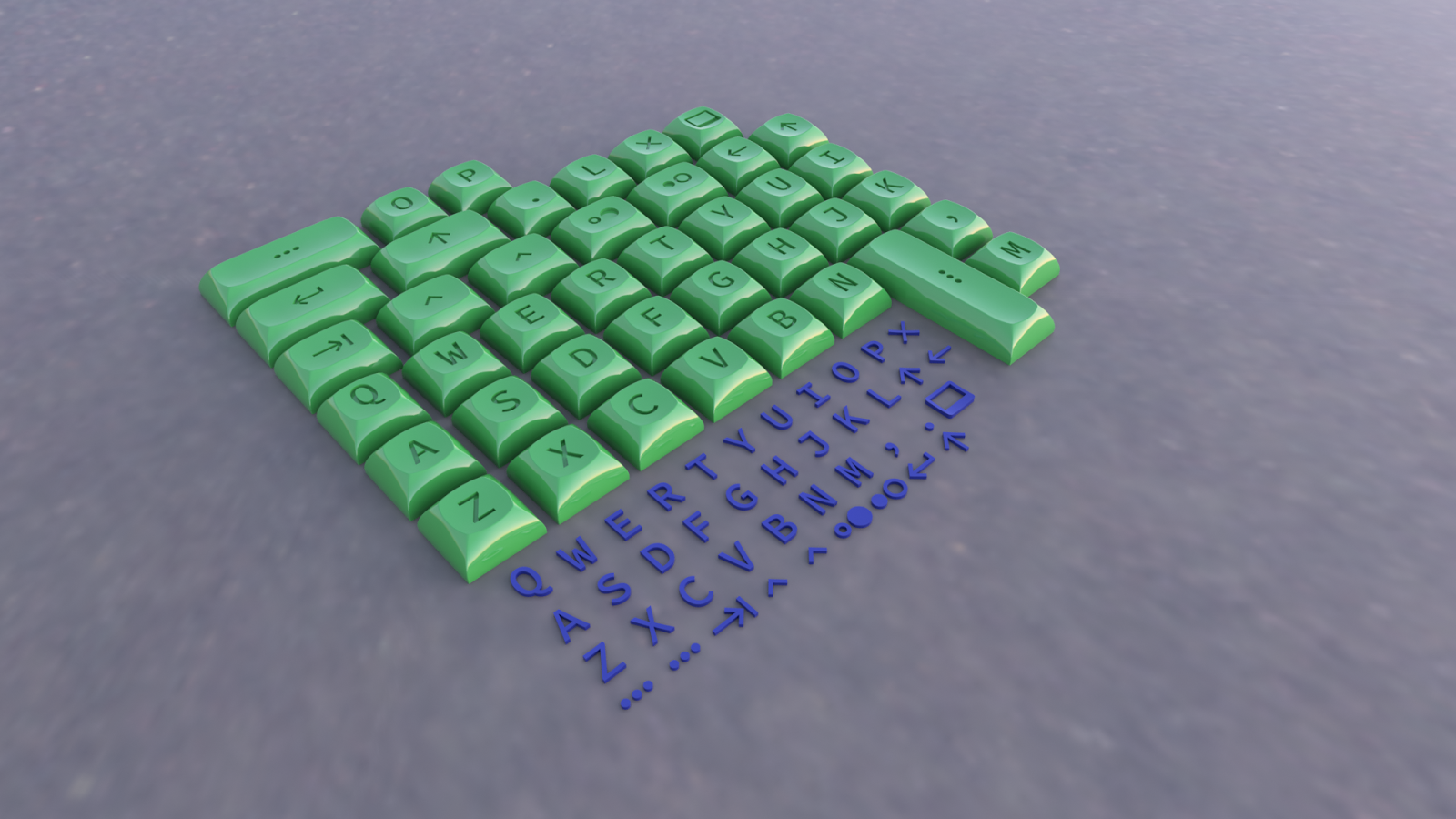 "Doubleshot" 3D Printed Keycaps