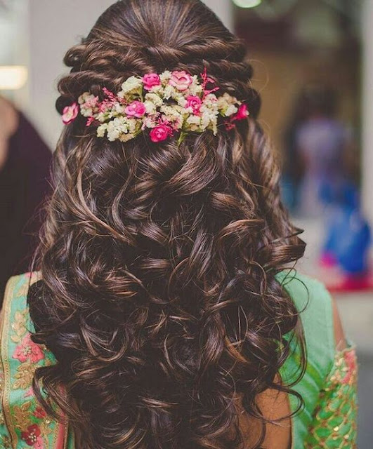 9 Stunning Reception Hairstyles For 2018  Indian Beauty 