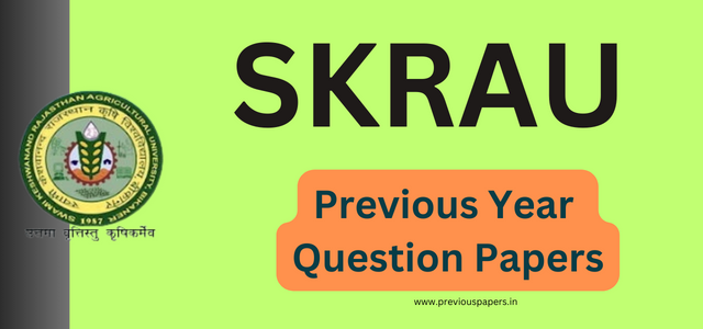 SKRAU Clerk Grade –II, Steno, Technical Asst & Lab Asst Previous Papers