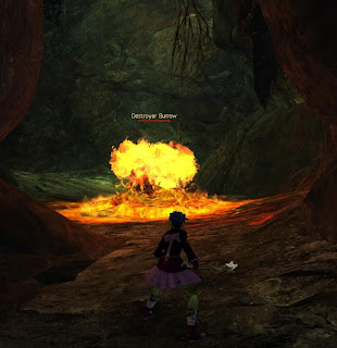 Guild Wars 2 GW2 lava destroyer burrow