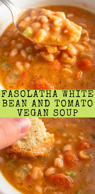 Fasolatha - White Bean And Tomato Vegan Soup
