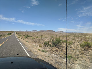 Driving through the New Mexico desert