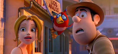 Tadeo Jones, Sara y Belzoni (¿quizá sacado de Angry Birds?)