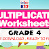 MULTIPLICATION WORKSHEETS for Grade 4 (Free Download)