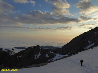 Cara sur Picu Urriellu Naranjo de Bulnes, Fernando Calvo Guia de alta montaña UIAGM