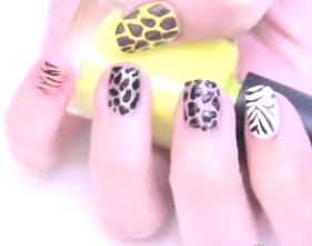 unas animal print