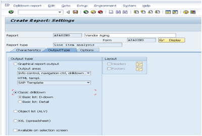 Vendor Aging Analysis Through SAP Report Painter