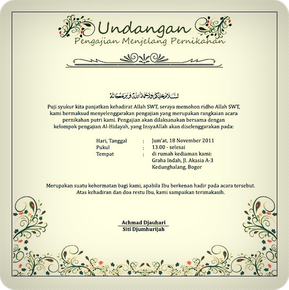 Contoh Invitation Acara Sekolah - Wonder Traveling