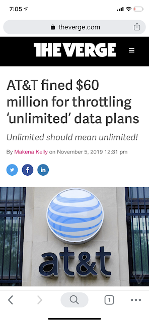 AT&T fined $60 million for deceptive “unlimited” plan
