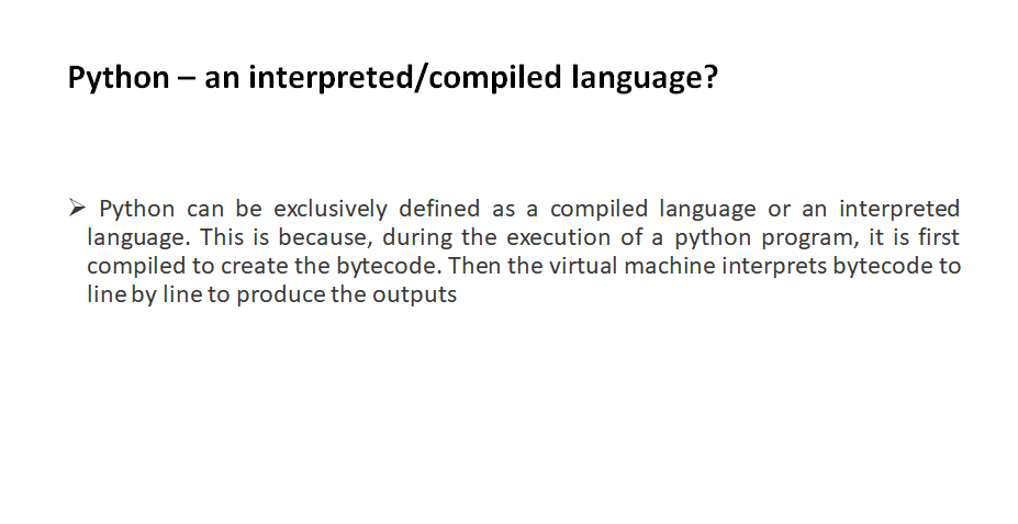 Python – an interpreted/compiled language? - 3