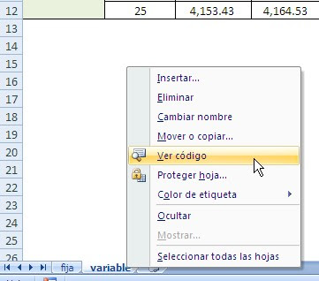 Análisis de sensibilidad Excel