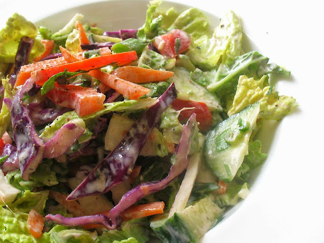 Indian-style Coleslaw with yogurt dressing