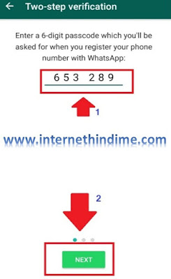Enable Two-Step Verification Whatsapp