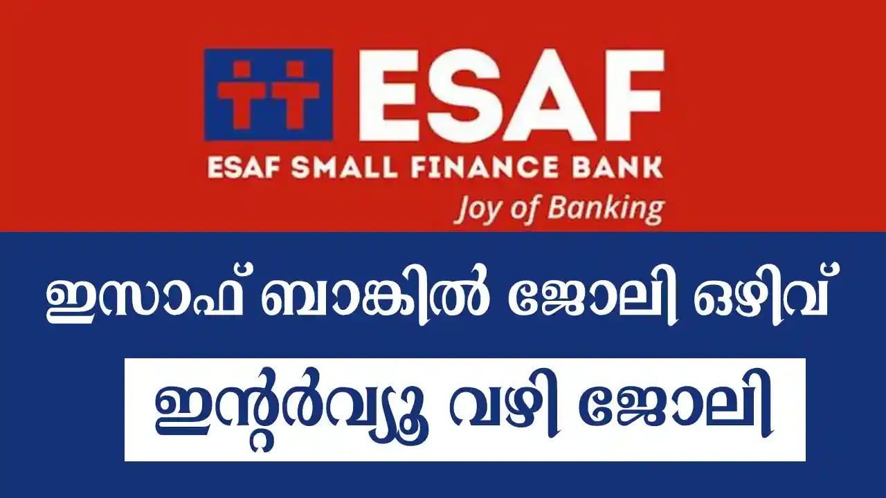 ESAF Jobs Kerala