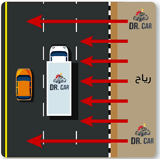 طريقة تغيير المسارات بالمركبة والتجاوز
