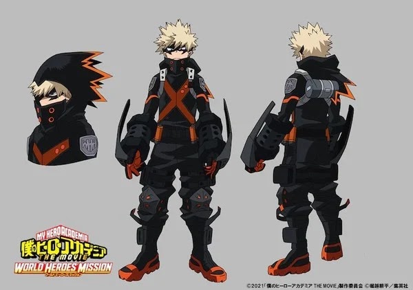 My Hero Academia The Movie: World Heroes' Mission revela loe nuevos trajes de Deku, Bakugo y Todoroki.