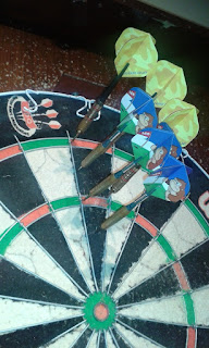 Darts at the Queens Arms pub on the Cheadle / Stockport border