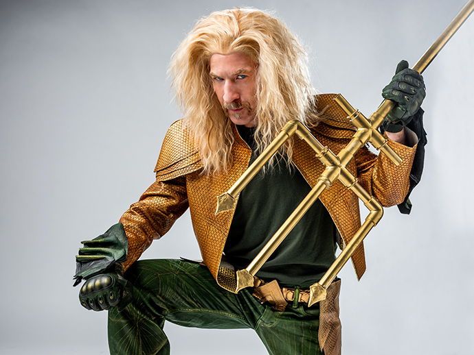 Close Up on Suit Up! Aquaman (or, How I Got Rob in Pleather.) | oonaballoona by marcy harriell