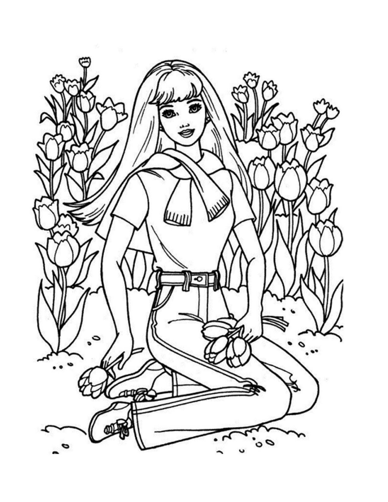 Free Coloring Sheets Of Barbie 8