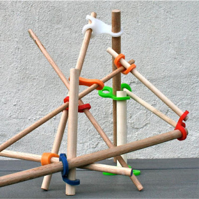 Stick-Lets, AWESOME Rubber Connectors That Lets Your Kids Play And Build Something, Anything Or Forts In Backyard