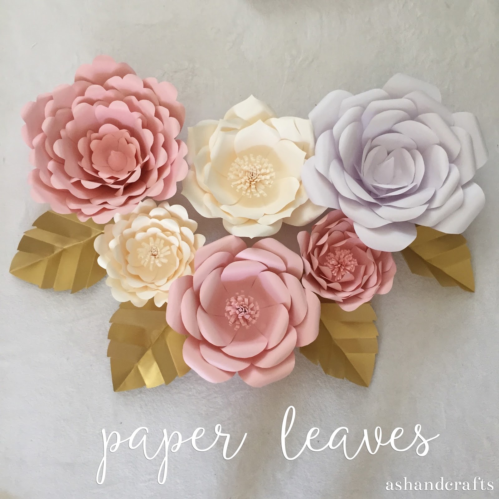 making paper flowers with cricut