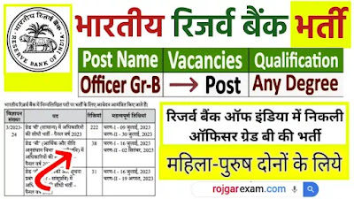 RBI Officer Grade B Recruitment, RBI Grade B भर्ती 2023, भारतीय रिजर्व बैंक (आरबीआई), RBI Grade B Recruitment Notification Released, RBI Grade B, RBI Grade B Notification Exam Date, RBI Officer Grade B Recruitment, RBI Grade B Job Recruitment, RBI Grade B Notification Application Form, भारतीय रिजर्व बैंक ग्रेड बी भर्ती, RBI Grade B Recruitment 2023, RBI Grade B 2023 Notification Out, BI Grade B Exam Date, BI Grade B 2023 Online Form, भारतीय रिजर्व बैंक ग्रेड बी भर्ती, Reserve Bank of India Grade B Recruitment 2023, भारतीय रिजर्व बैंक