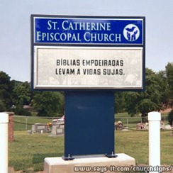 Placa de igreja