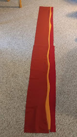 Improv curves giant bacon quilt