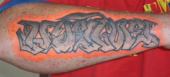 White ink forearm tattoos