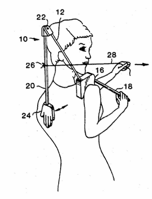 Pat on the back apparatus United States Patent 4608967  an apparatus designed to give one's self a pat on the back http://beyondflutterby.blogspot.com/2008/02/patent-on-futility.html