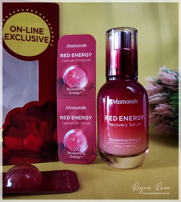 Hasil pemakaian Mamonde Red Energy Recovery Serum and Ampoule