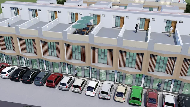gambar parkir di townhouse