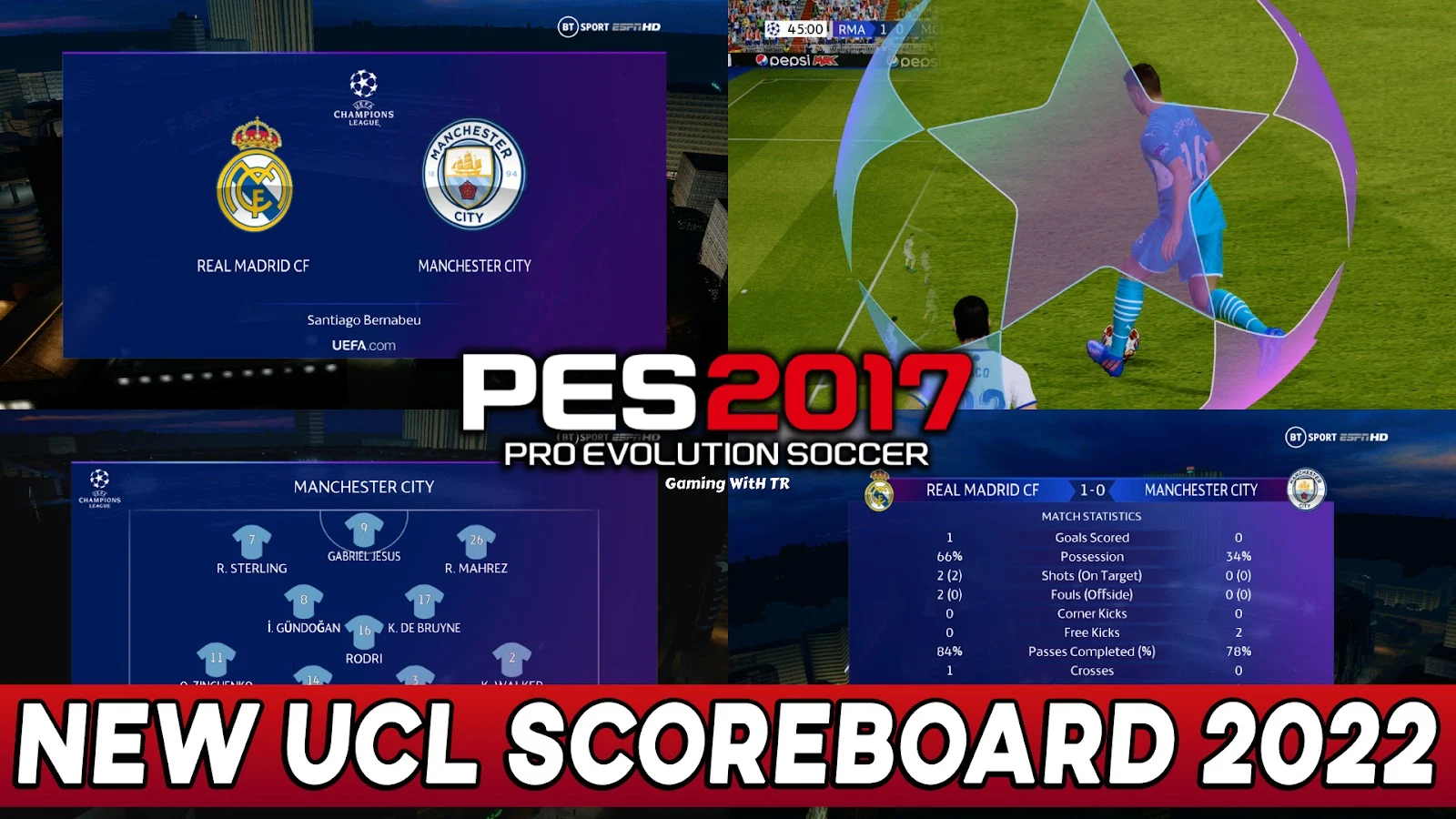 PES 2017 | New UEFA Champions League Scoreboard Season 2022
