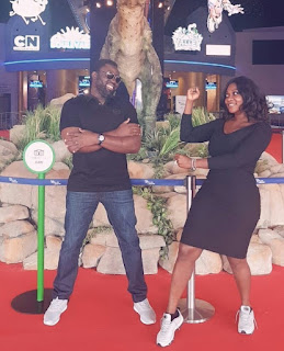 Mercy Johnson and hubby having fun