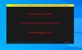 Morok Ransomware note, записка о выкупе