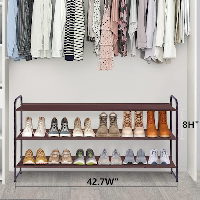 Stackable Wide Shoe Shelf Organizer