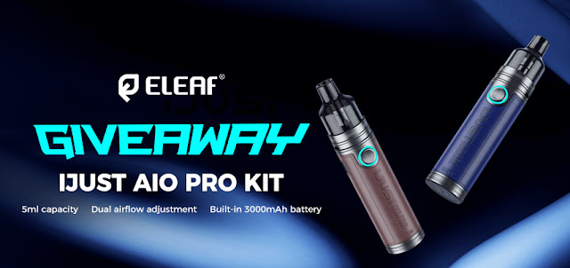 Seize the chance to win a Eleaf iJust AIO Pro Kit here!