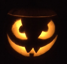 Carved Halloween pumpkin