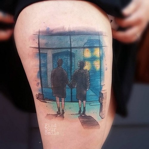 este_incrvel_clube_da_luta_aquarela_tatuagem