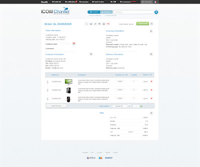 ICOM Channel - Exemple d'une commande