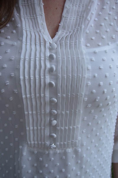 BRIXON IVY Eugene Swiss Dot Blouse ~White