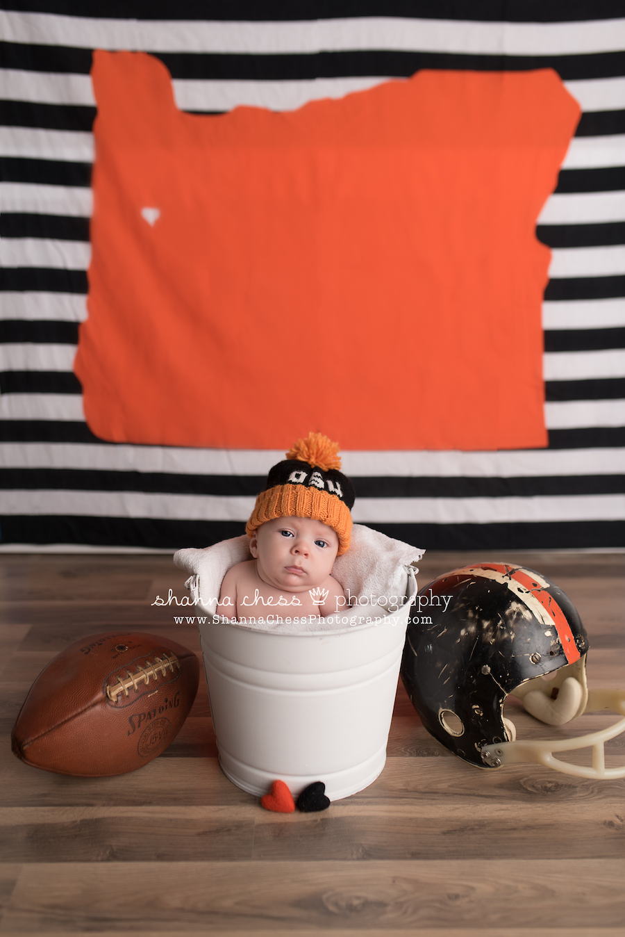 eugene oregon ducks and beavers baby photographer